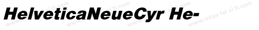 HelveticaNeueCyr He字体转换